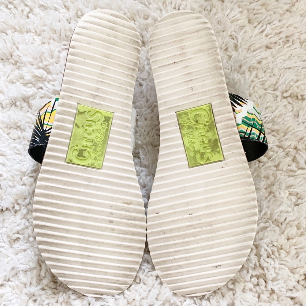 Circus Sam Edelman Saxon Tropical Print Thong Toe Sandal Size 8.5 - Picture 8 of 8